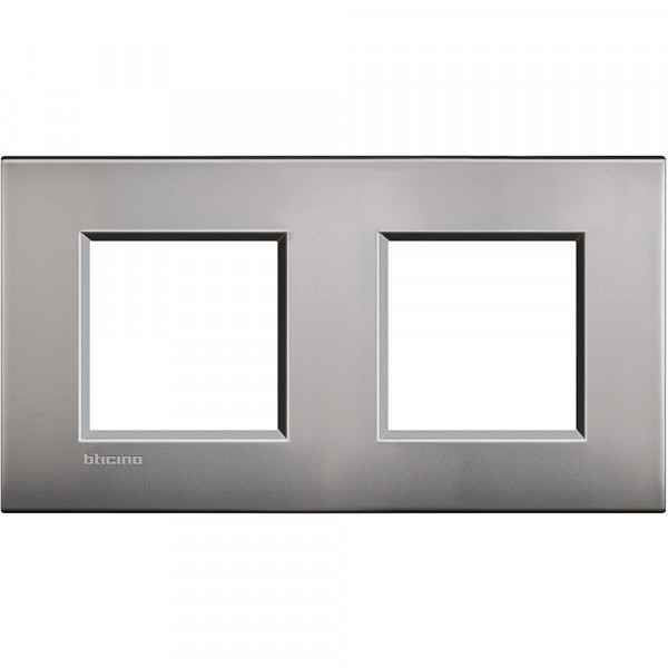 Plaque Nickel mat Living Light Bticino Air 2 + 2 modules