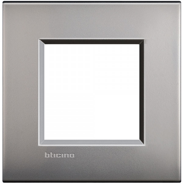 Plaque Nickel mat Living Light Bticino Air 2 modules