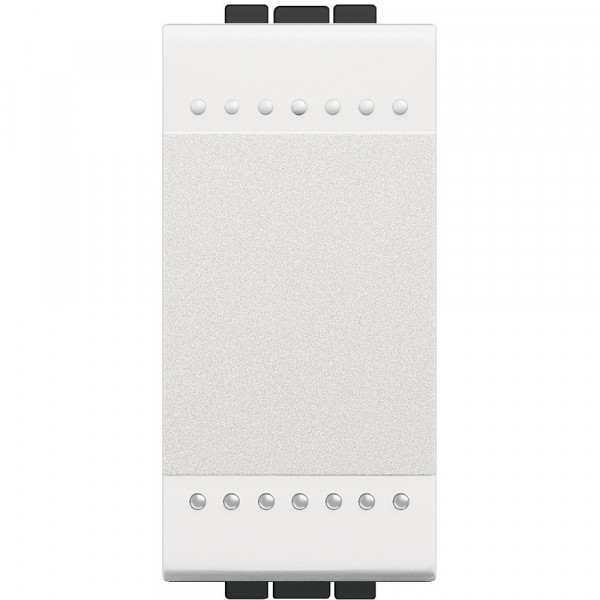 Poussoir blanc Bticino Livinglight contact NO 10AX 250V 1 module