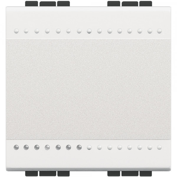 Poussoir blanc Bticino Livinglight contact NO 10AX 250V 2 modules