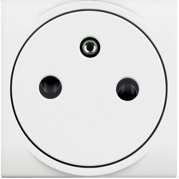 Prise de courant 2P+T blanc Bticino Livinglight surface bornes automatiques 16A 250V 2 modules