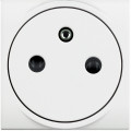 Prise de courant 2P+T blanc Bticino Livinglight surface bornes automatiques 16A 250V 2 modules
