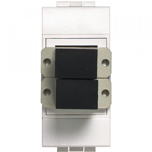Connecteur fibre optique blanc Bticino Livinglight SC Duplex