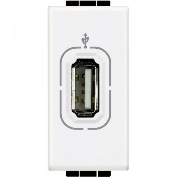 Prise USB blanc Bticino Livinglight blanc