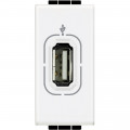 Prise USB blanc Bticino Livinglight blanc