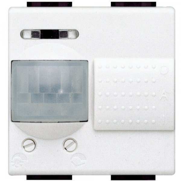 Interrupteur automatique blanc Bticino Livinglight infrarouge 2 modules