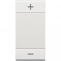 Enjoliveur blanc symbole "+/-" Bticino Livinglight MyHome Bus 1 module