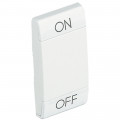 Manette bascule symbole ON - OFF 1 module - LivingLight Blanc