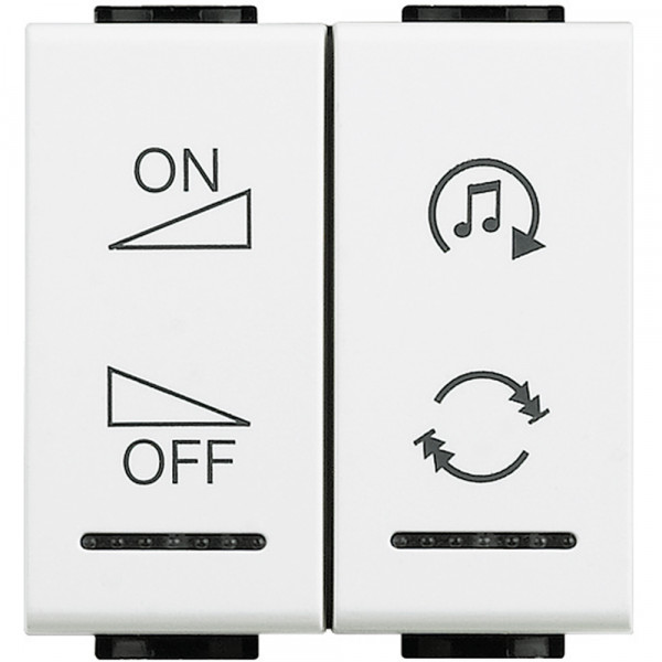 Manette  diffusion sonore - ON/OFF - LivingLight Blanc