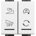 Manette  diffusion sonore - ON/OFF - LivingLight Blanc