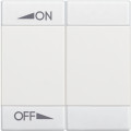 Manette bascule symbole ON variation - OFF variation 2 modules - LivingLight Blanc
