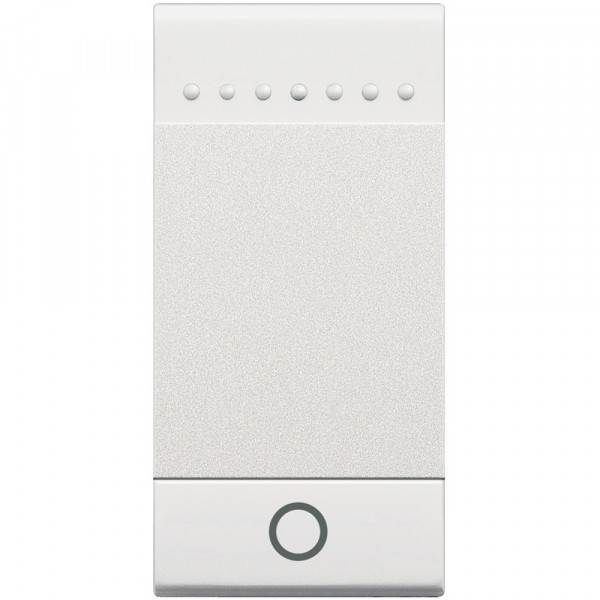 Enjoliveur blanc symbole lumière Bticino Livinglight MyHome Bus pour éclairage 1 module