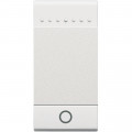 Enjoliveur blanc symbole lumière Bticino Livinglight MyHome Bus pour éclairage 1 module