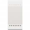 Manette poussoir 1 module - LivingLight Blanc