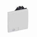 Manette poussoir symbole SONNETTE 2 modules - LivingLight Blanc