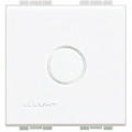 Obturateur blanc Bticino Livinglight avec empreinte arrondie défonçable
