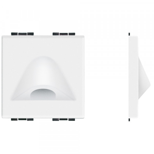 Sortie de câble blanche Bticino Livinglight diamètre 9,5mm 2 modules