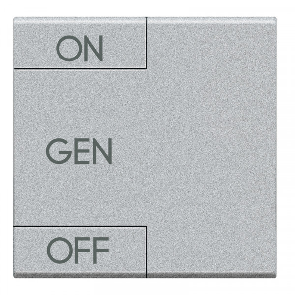 Manette bascule symbole ON - OFF + sérigraphie "GEN" 2 modules - LivingLight Tech