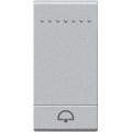 Manette poussoir symbole SONNETTE 1 module - LivingLight Tech