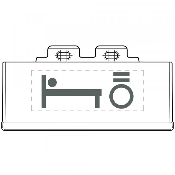 Pictogramme d'éclairable tech Bticino Livinglight avec symbole Lumière/Lit lot de 50