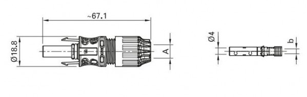 Connecteur MC4-Evo2 Femelle10mm²