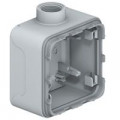 Boîtier presse-étoupe Legrand Plexo composable gris - 1 poste - ISO 20