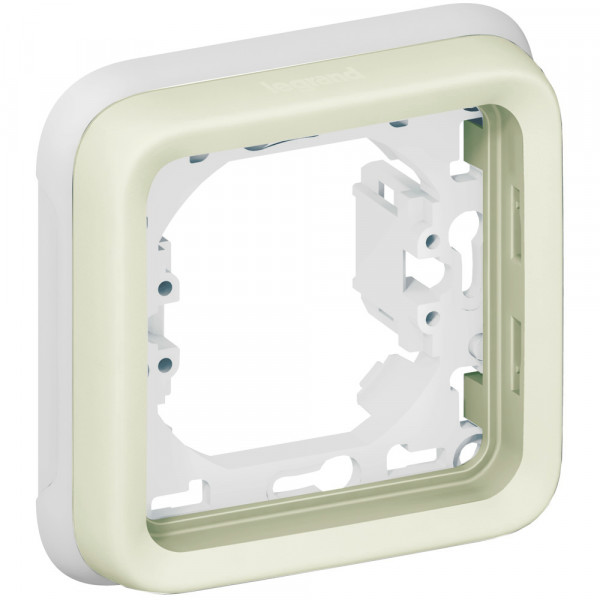 Support plaque pour Encastré Legrand Plexo composable blanc - 1 poste