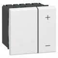 Interrupteur variateur Legrand Mosaic - 2 modules - 0-10 V - blanc