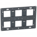 Support grand format Batibox pour Legrand Mosaic - 2 x 3 postes - 2 x 6/8 modules