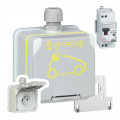 Prêt à poser Legrand Green'up Access 1 prise 090471 + 1 patère 090478 + 1 Disjoncteur différentiel 410754