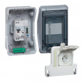 Kit Green'up Access pour véhicule électrique coffret équipé et pré-câblé + prise + patère + disjoncteur différentiel