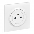 Legrand dooxie prise de courant surface avec terre blanc complet