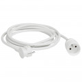 Rallonge Domestique Blanche 2 P + T 16 A 230 V Legrand – Longueur 5 Mètres