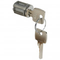 Barillet à clé type 2433 A - pour porte métal ou vitrée XL3 - avec 1 jeu 2 clés