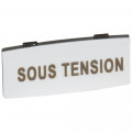 Osmoz étiquette - insert - avec texte - alu - petit modèle - ''SOUS TENSION''