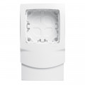 Cadre appareillage saillie 1 poste - pose le long des moulures DLPlus ép. 12,5 - blanc