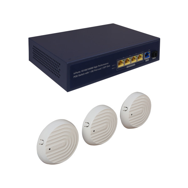 Legrand 033494 pack switch gigabit poe 6 ports + 3 point acces wifi poe