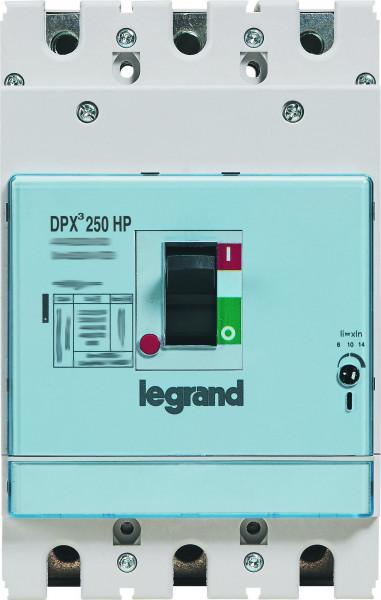 Disjoncteur dpx³250 hp magnétique seul pouvoir de coupure 70ka 3p 6,3a
