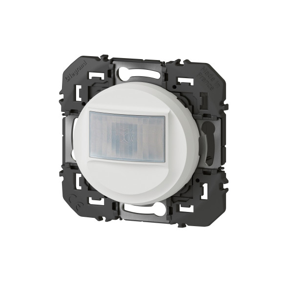 Interrupteur automatique blanc Legrand Dooxie pour minuterie en remplacement d'un poussoir