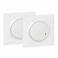 Prêt à poser Legrand Dooxie créer un va-et-vient avec 1 commande sans fil et 1 interrupteur 230V~ livré complet blanc