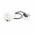 Disq80 incara 2p+t + usb a+c + rj45 + cordon connecteur wieland - blanc