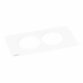 Plaque disq'in incara 2 postes blanc