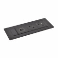 Multilink incara horizontal pour mobilier 2x2p+t + usb a+c - noir