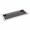 Flip-up incara 5x2p+t surface + chargeur usb type-a+c - 12 modules métal