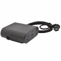 Link'on incara 4 prises 2p+t + 2 usb a+c et cordon 2p+t - noir