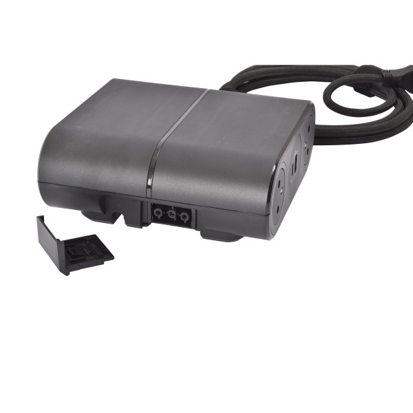 Link'on incara 4 prises 2p+t + 2 usb a+c et cordon 2p+t - noir