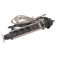 Tower 60 incara Ø60mm 3 prises 2p+t + 2 prises rj45 + 1 chargeur usb a+c