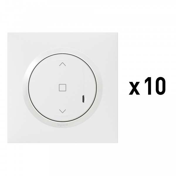 Legrand - interrupteur connecte avec neutre pour volets roulants dooxie blanc