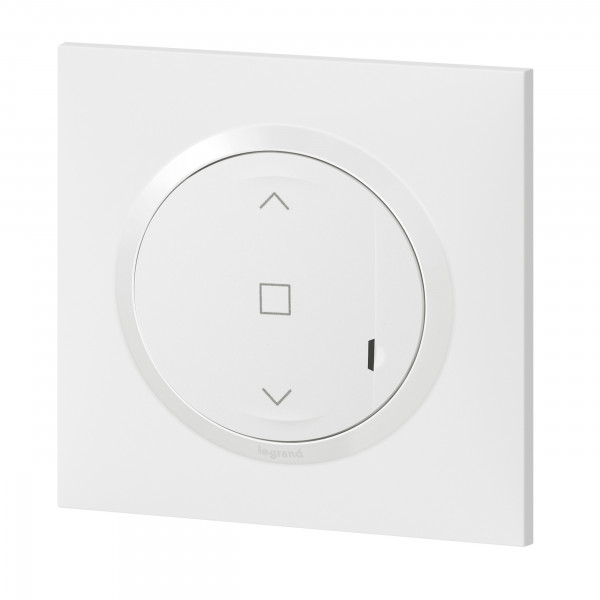 Interrupteur pour volet/store connecté dooxie - plaque blanc