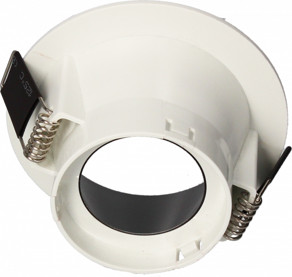 Collerette naxos fixe ø88 ip20 pour lampe ø50/blanc&noir